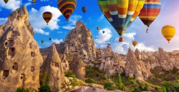 Eine übernatürliche Formation Kappadokien in der Türkei