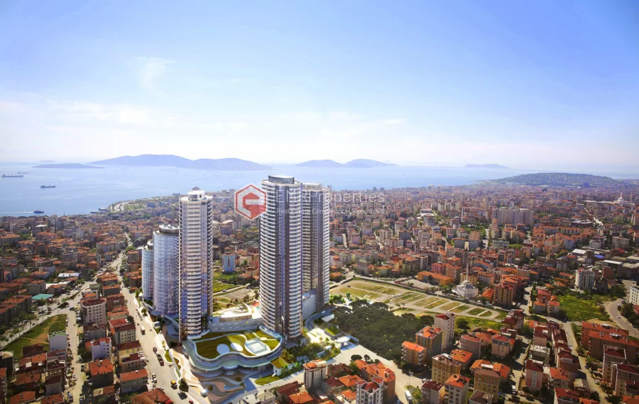 Magnificent apartments for sale with views of Marmara Sea and Prince Islands
