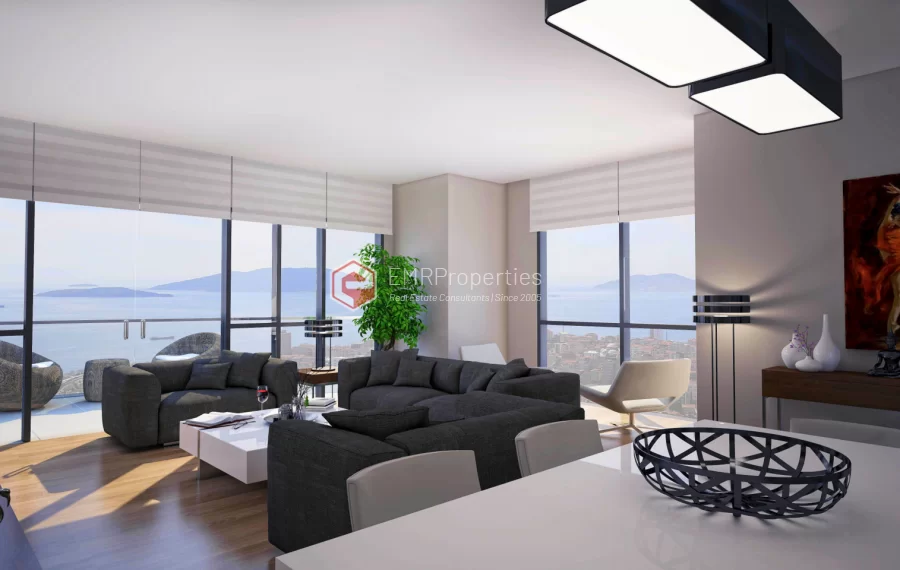 Magnificent apartments for sale with views of Marmara Sea and Prince Islands