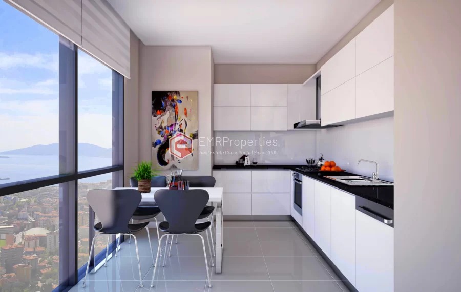 Magnificent apartments for sale with views of Marmara Sea and Prince Islands