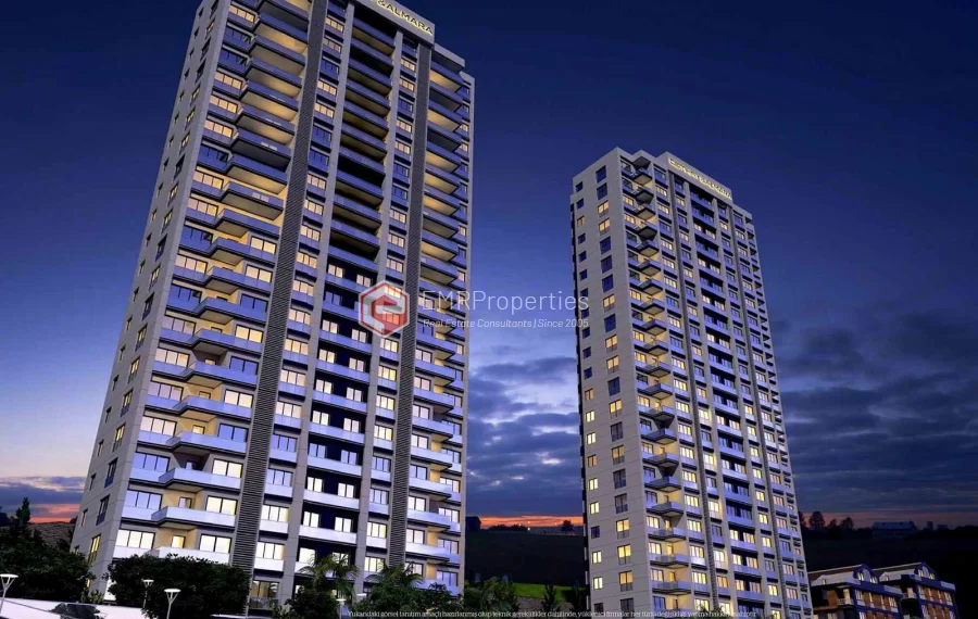 Sea view apartments for sale in a brand new site in Kartal