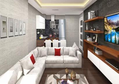 Sea view apartments for sale in a brand new site in Kartal