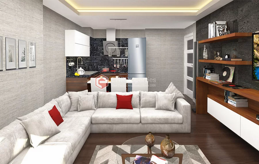 Sea view apartments for sale in a brand new site in Kartal