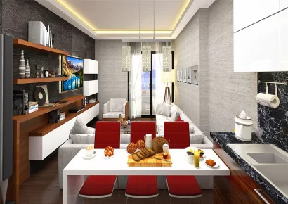 Sea view apartments for sale in a brand new site in Kartal