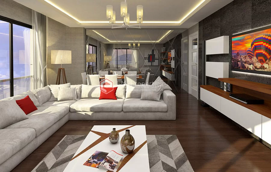 Sea view apartments for sale in a brand new site in Kartal