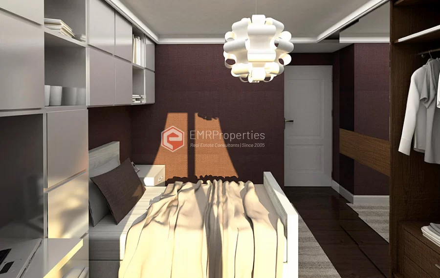 Sea view apartments for sale in a brand new site in Kartal