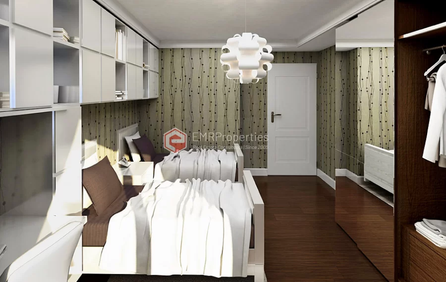 Sea view apartments for sale in a brand new site in Kartal