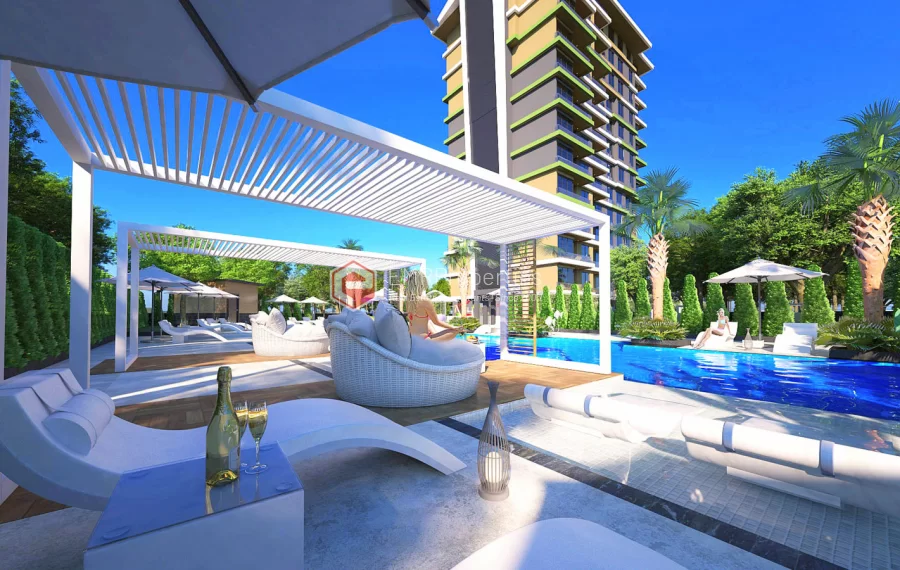 Erstklassige 5 Zimmer Wohnungen am Meer zum Verkauf im Bezirk Mahmutlrr