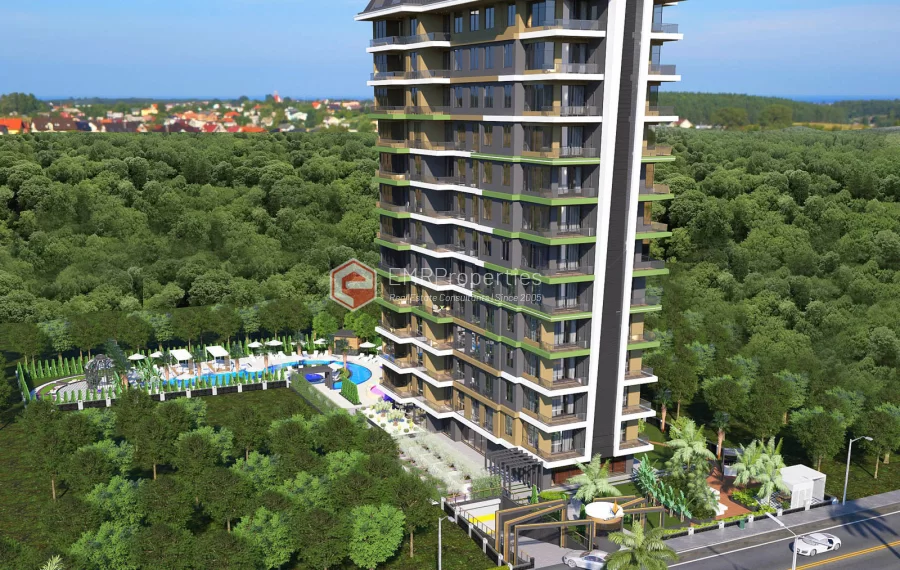 Erstklassige 5 Zimmer Wohnungen am Meer zum Verkauf im Bezirk Mahmutlrr