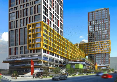 Luxury residential complex close to the metrobus for sale in Fikirtepe Kadikoy