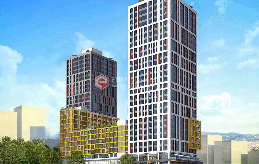 Luxury residential complex close to the metrobus for sale in Fikirtepe Kadikoy