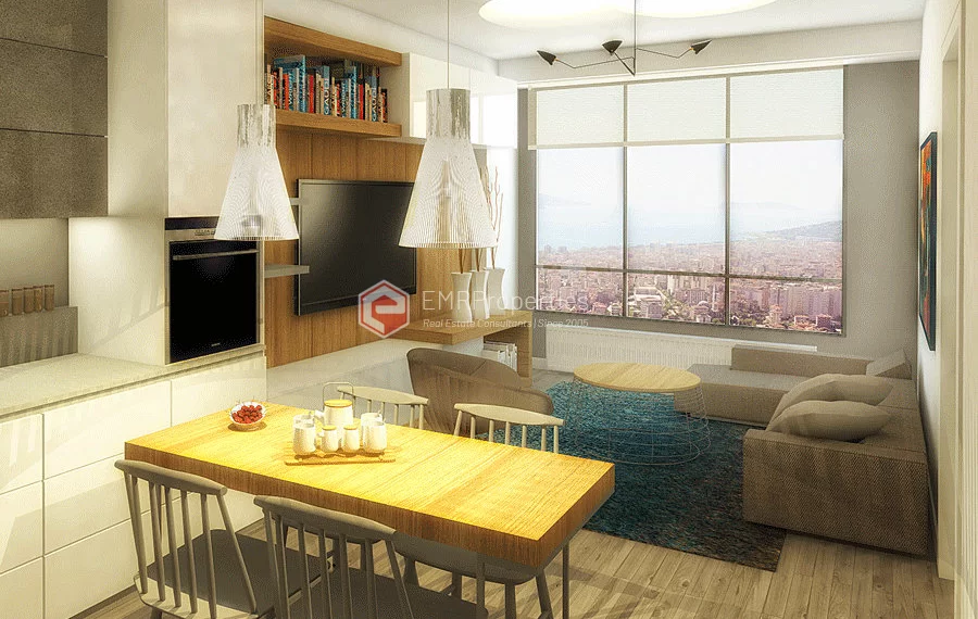 Luxury residential complex close to the metrobus for sale in Fikirtepe Kadikoy
