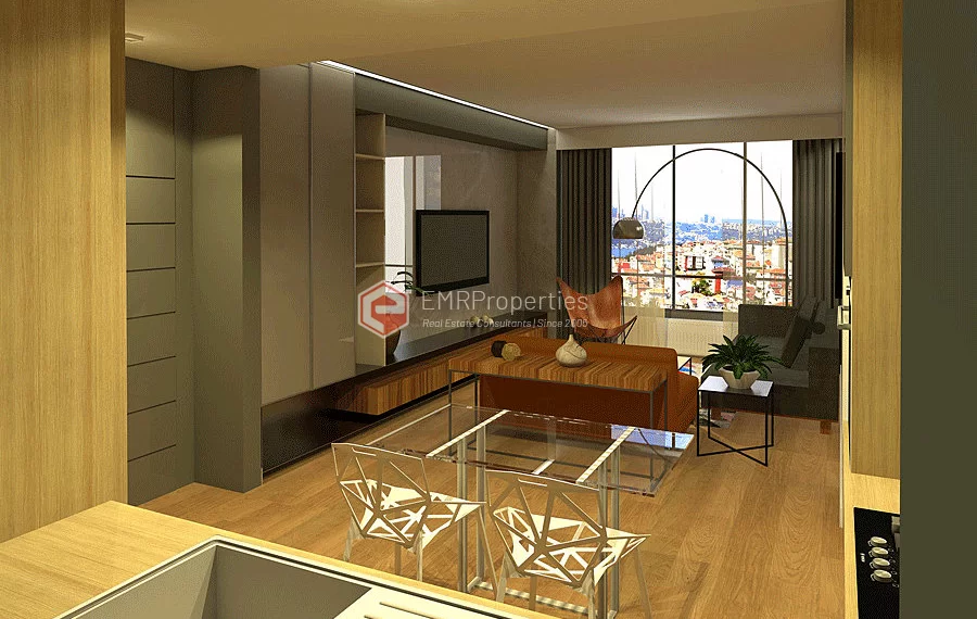 Luxury residential complex close to the metrobus for sale in Fikirtepe Kadikoy