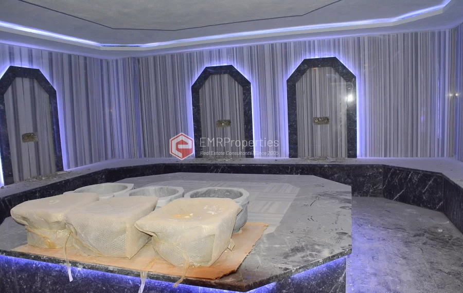 Brand new 1+1 apartment for sale in a luxury complex intertwined with nature