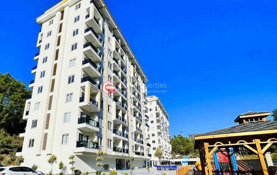 Brand new 1+1 apartment for sale in a luxury complex intertwined with nature