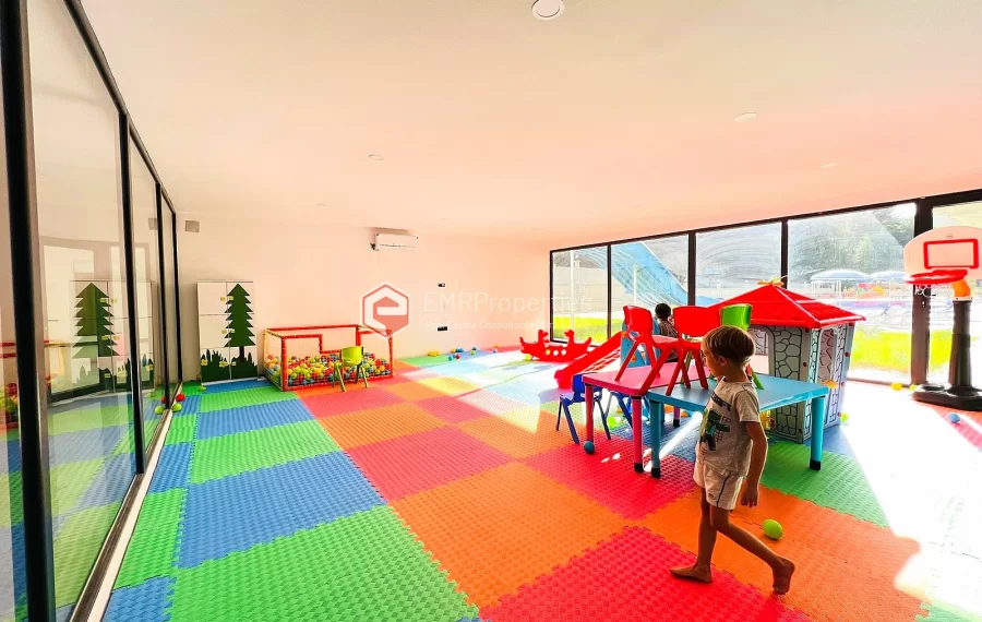 Brand new 1+1 apartment for sale in a luxury complex intertwined with nature