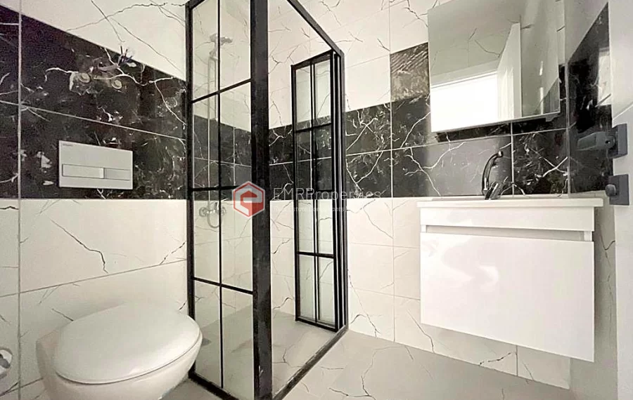 Brand new 1+1 apartment for sale in a luxury complex intertwined with nature