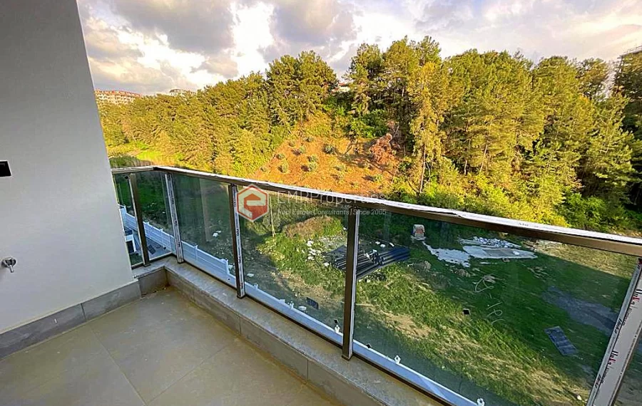 Brand new 1+1 apartment for sale in a luxury complex intertwined with nature