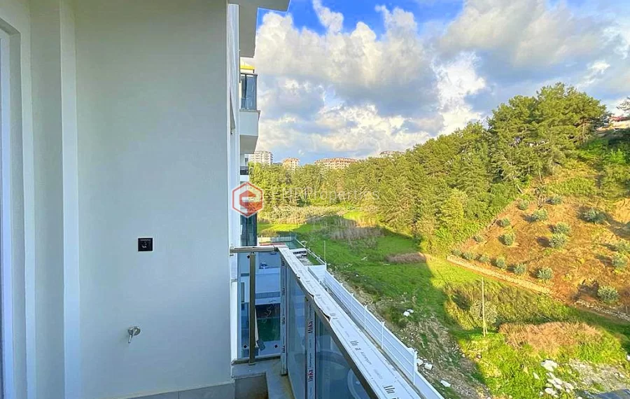 Brand new 1+1 apartment for sale in a luxury complex intertwined with nature