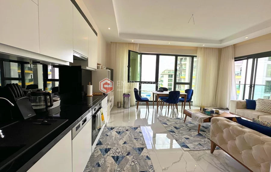 Seafront luxury apartment for sale in Alanya Kargicak