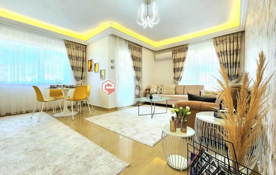 Panoramic view 2 bedroom apartment for sale in Cikcilli