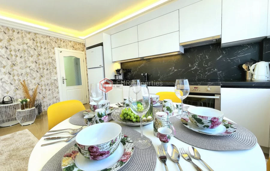 Panoramic view 2 bedroom apartment for sale in Cikcilli