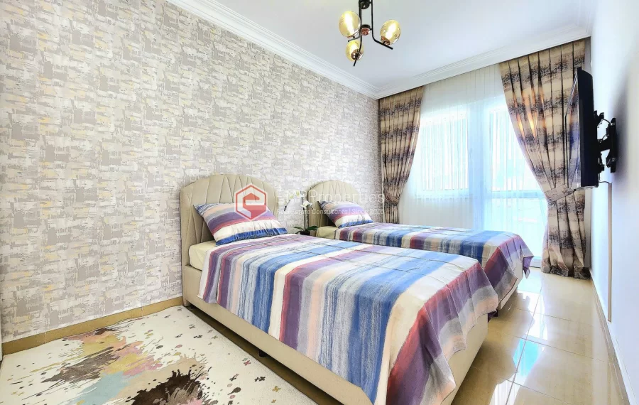 Panoramic view 2 bedroom apartment for sale in Cikcilli