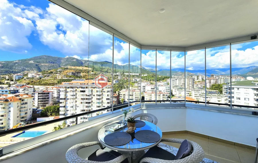 Panoramic view 2 bedroom apartment for sale in Cikcilli