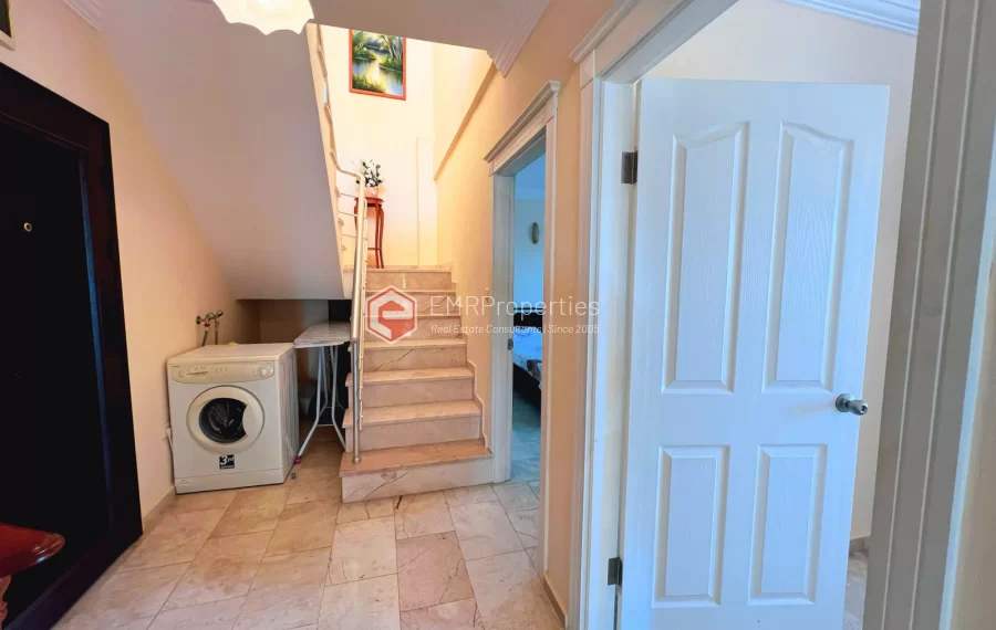 3 bedroom sea view penthouse duplex for sale in Mahmutlar