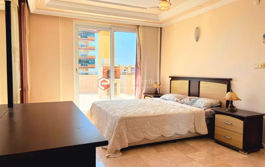 3 bedroom sea view penthouse duplex for sale in Mahmutlar