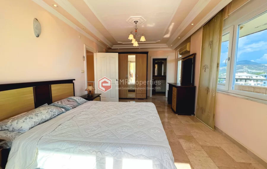 3 bedroom sea view penthouse duplex for sale in Mahmutlar