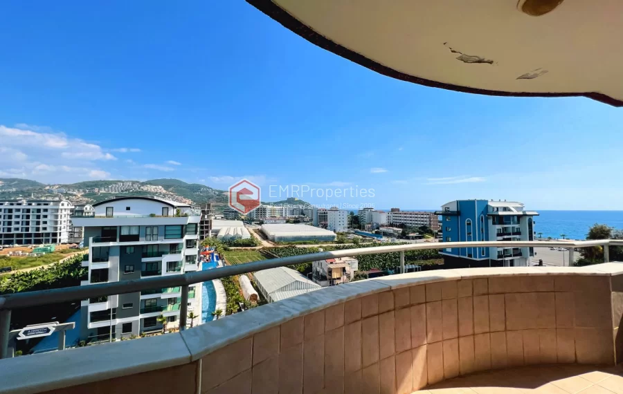 3 bedroom sea view penthouse duplex for sale in Mahmutlar