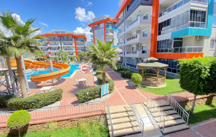  Peaceful garden duplex for sale in a secure residential complex in Kestel