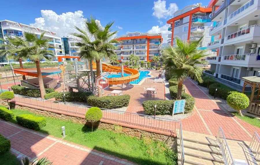  Peaceful garden duplex for sale in a secure residential complex in Kestel