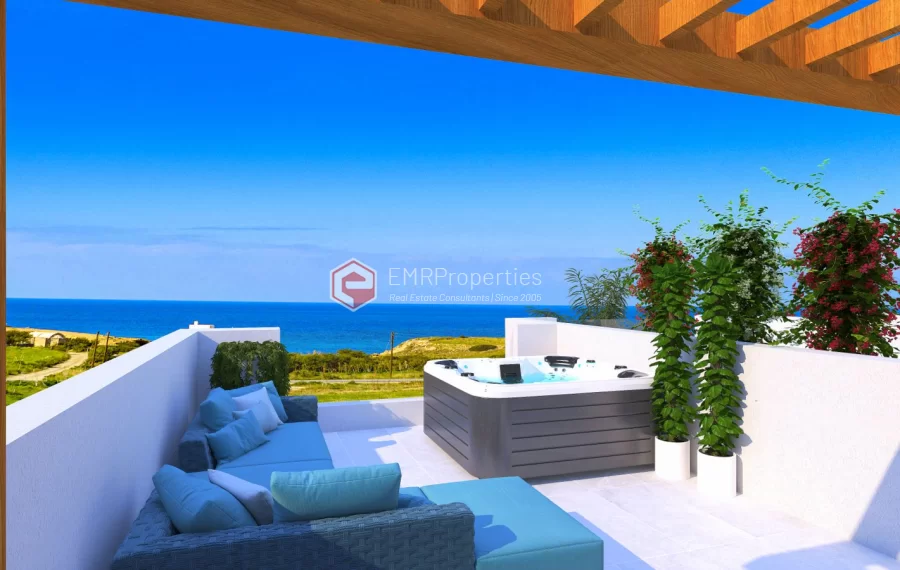 Dreamy penthouse duplexes for sale 150 m from the sea in Tatlisu Cyprus