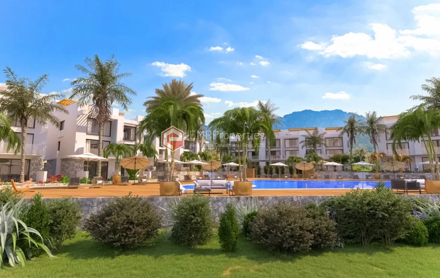 Dreamy penthouse duplexes for sale 150 m from the sea in Tatlisu Cyprus