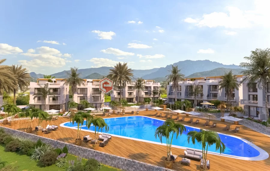 Dreamy penthouse duplexes for sale 150 m from the sea in Tatlisu Cyprus