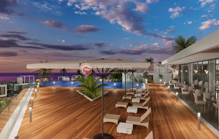 Seafront luxury apartments with a breathtaking view for sale in Northern Cyprus