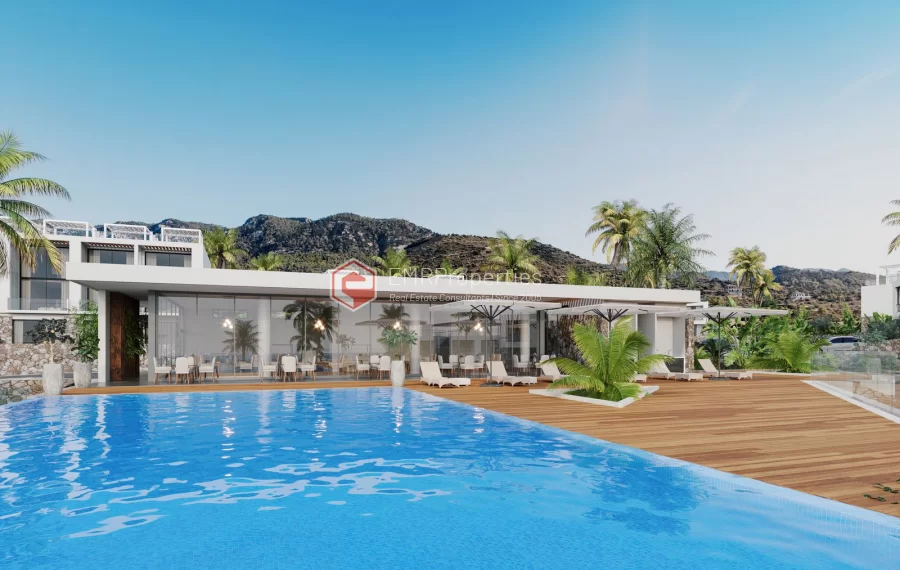 Seafront luxury apartments with a breathtaking view for sale in Northern Cyprus