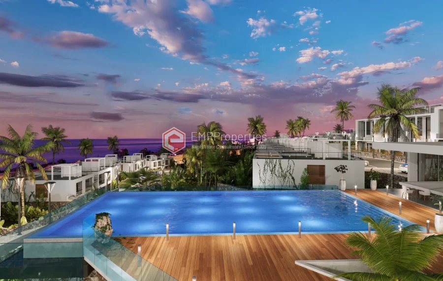 Seafront luxury apartments with a breathtaking view for sale in Northern Cyprus
