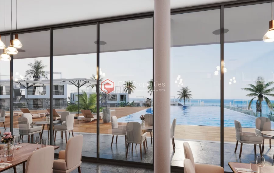 Seafront luxury apartments with a breathtaking view for sale in Northern Cyprus