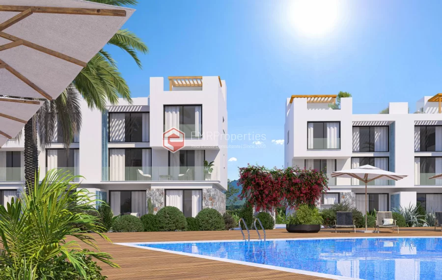 Wonderful project of bungalows and duplexes for sale in Tatlisu