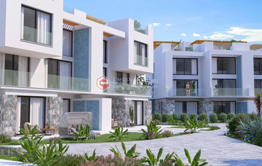 Wonderful project of bungalows and duplexes for sale in Tatlisu