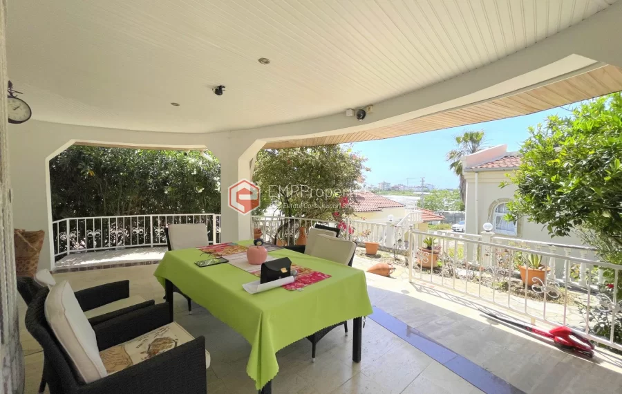 Affordable detached villa with large garden and terrace for sale in Turkler