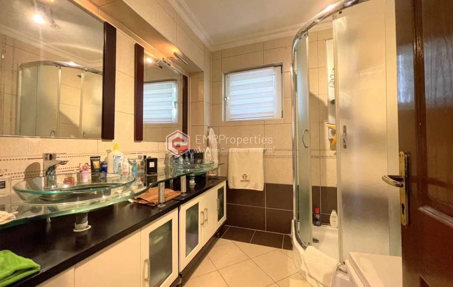 Affordable detached villa with large garden and terrace for sale in Turkler