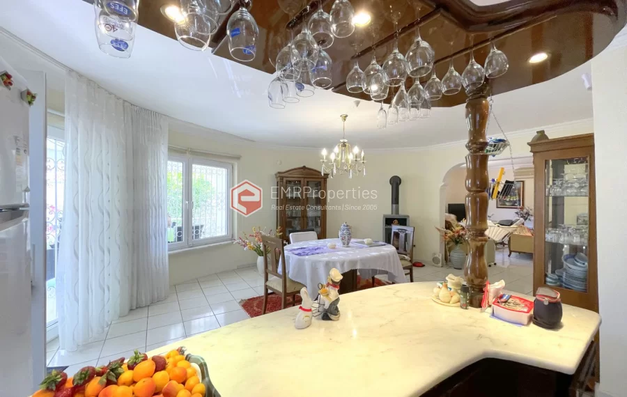 Affordable detached villa with large garden and terrace for sale in Turkler