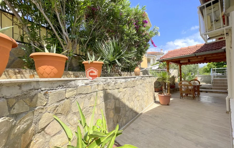 Affordable detached villa with large garden and terrace for sale in Turkler