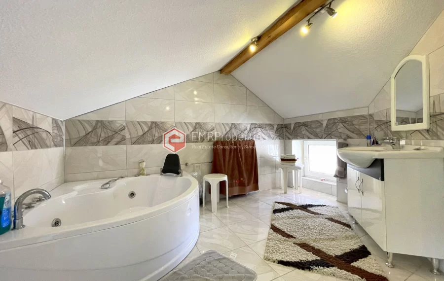 Affordable detached villa with large garden and terrace for sale in Turkler