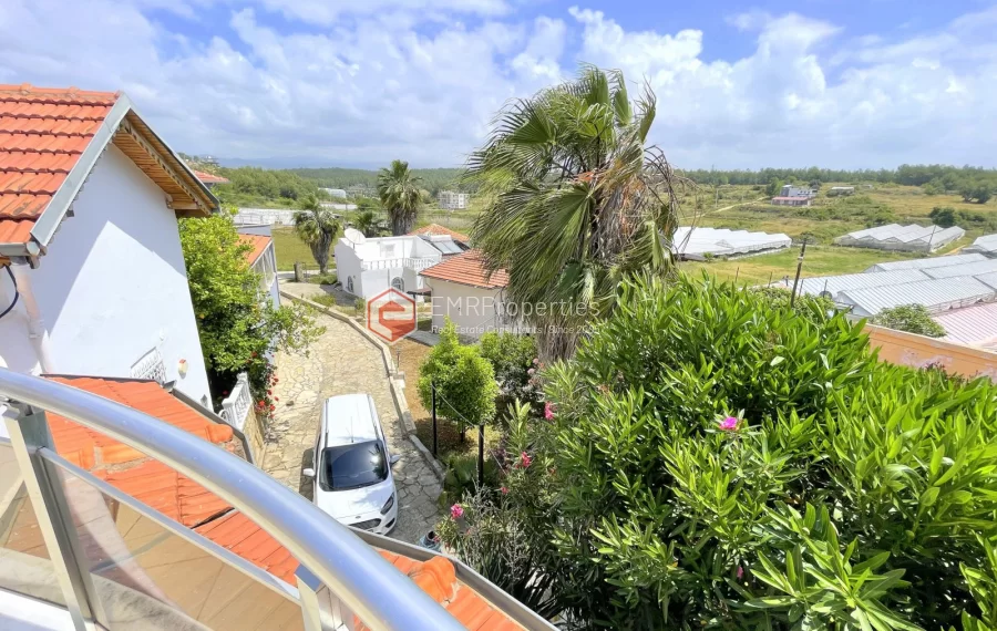 Affordable detached villa with large garden and terrace for sale in Turkler