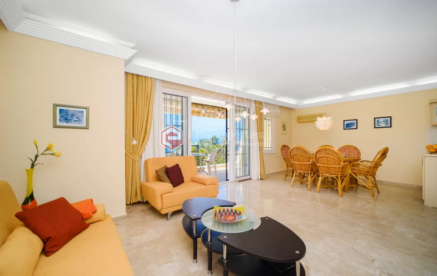  3 Zimmer mit Blick auf das Meer und die Burg zum Verkauf in Bektas